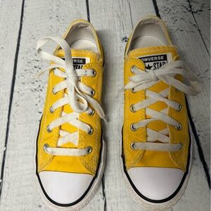 Youth Yellow Converses Size 2 youth